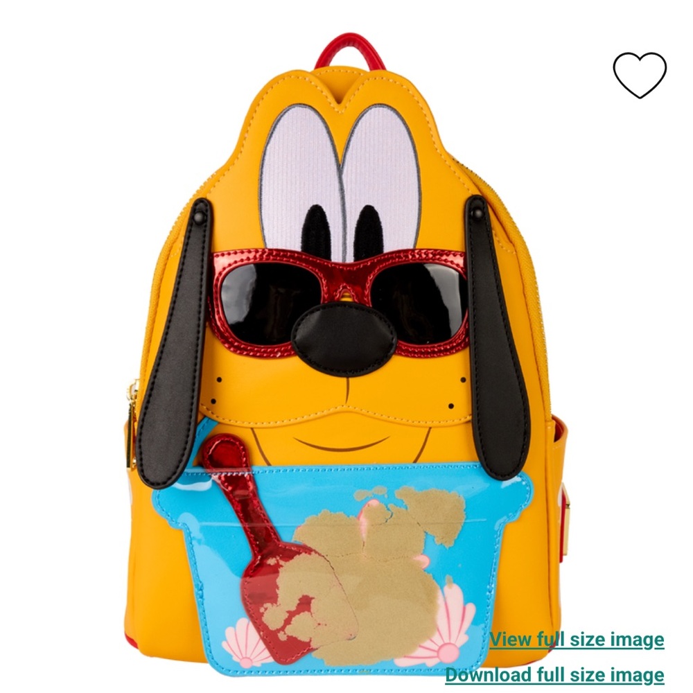Loungefly Disney Pluto Exclusive Summer Beach Cosplay Mini Backpack